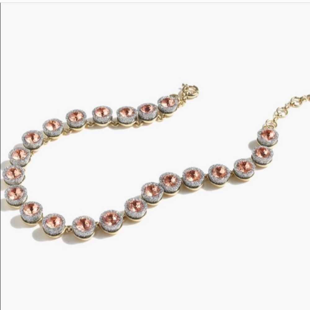 J. Crew Brulee Cupcake Glitter Crystal Necklace - Picture 2 of 9